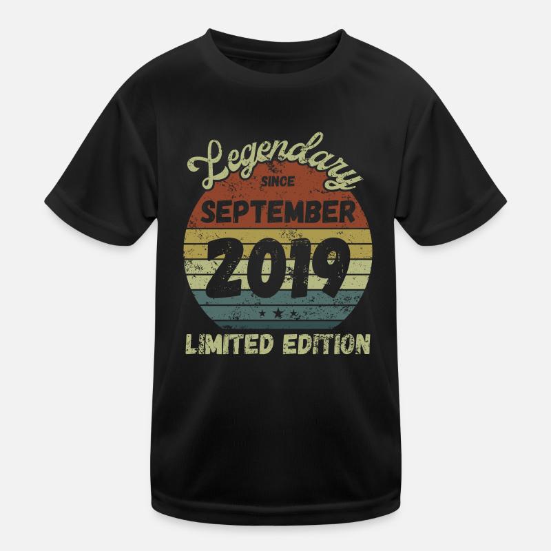 Legendary since September 2019 - Geburtstag Kinder Funktions-T-Shirt