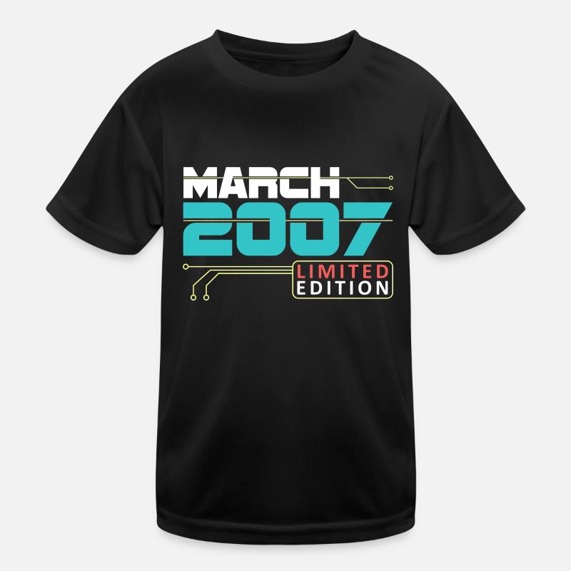 March 2007 - Birthday in March Kids Functional T-Shirt