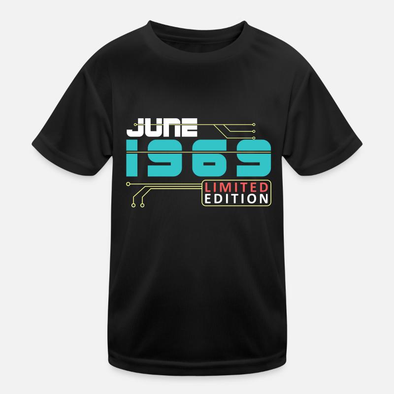 June 1969 - Geburtstag im Juni Kinder Funktions-T-Shirt