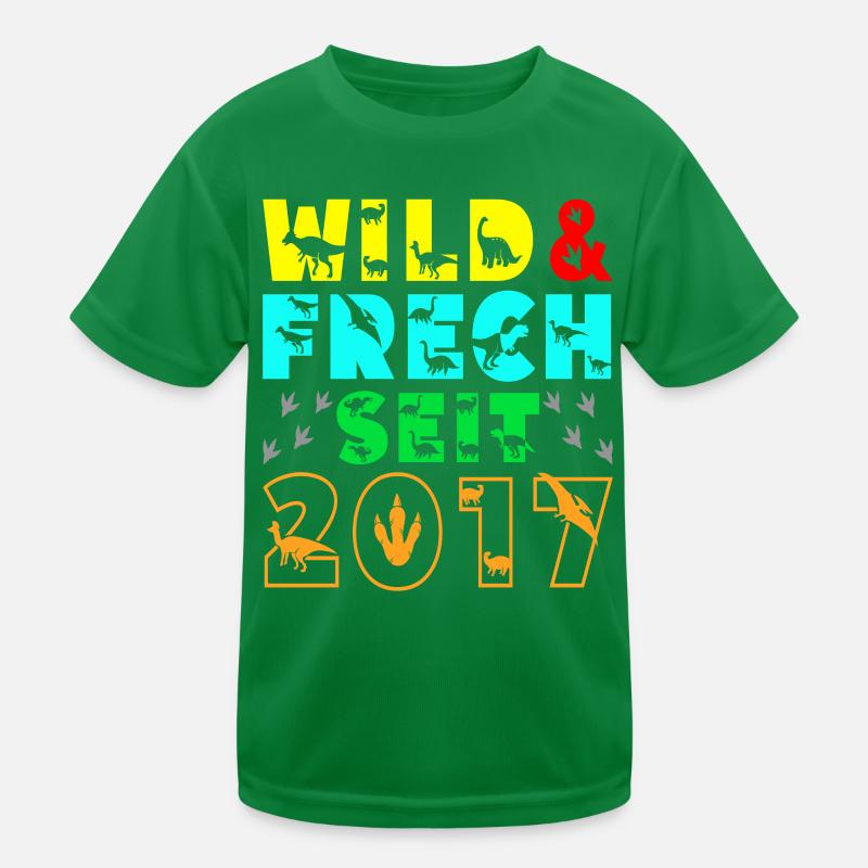 Geburtstagsshirt 5 Jahre Junge Dino Kinder Funktions-T-Shirt