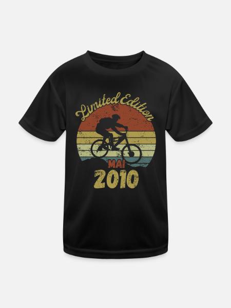 Vélo d’anniversaire Vélo Mai 2010 - T-shirt sport Enfant - noir - Devant