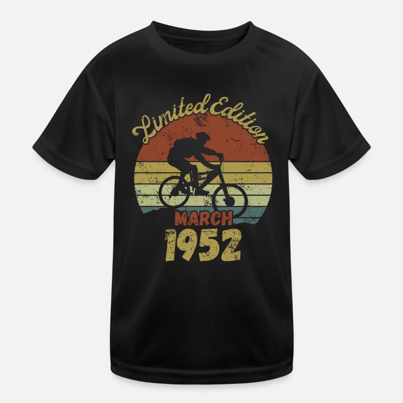 Anniversaire Vélo Vélo Mars 1952 T-shirt sport Enfant