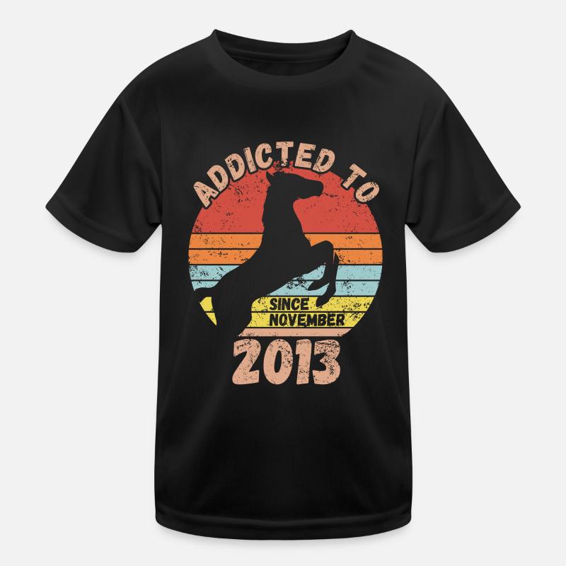 Geburtstag Pferde Reiten November 2013 Kinder Funktions-T-Shirt
