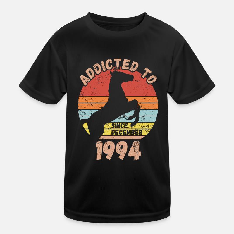 Geburtstag Pferde Reiten Dezember 1994 Kinder Funktions-T-Shirt