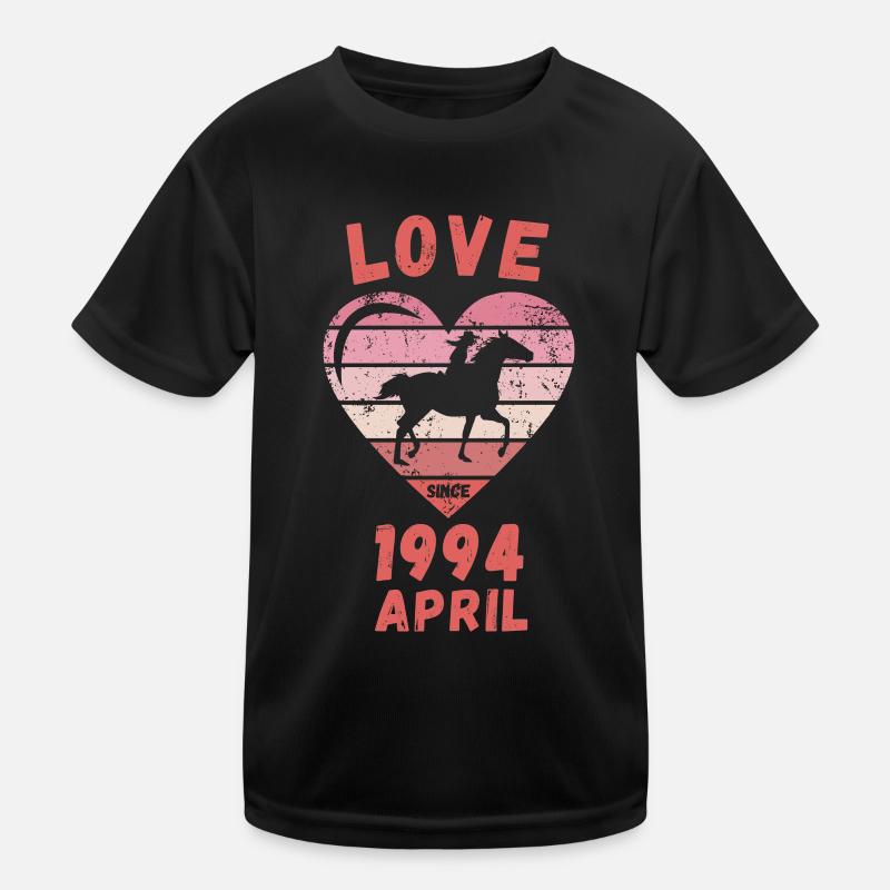 Anniversaire de l’Amour Équitation Avril 1994 T-shirt sport Enfant