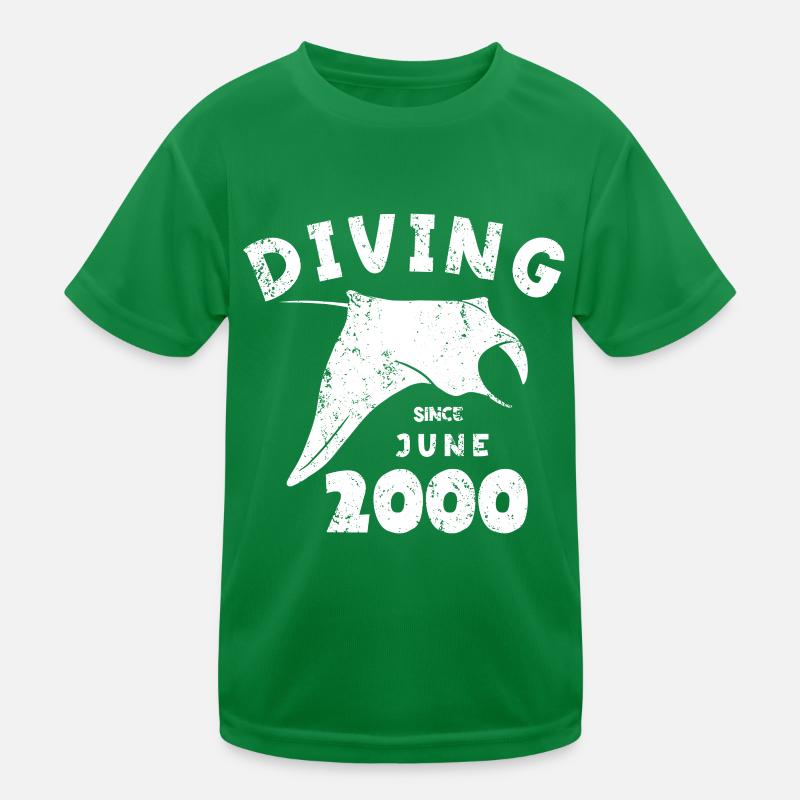 Taucher Geburtstag - Diving since Juni 2000 Kinder Funktions-T-Shirt