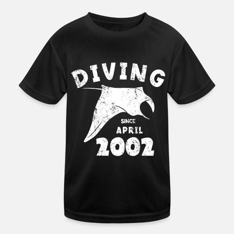 Anniversaire du plongeur - Plongée depuis avril 2002 T-shirt sport Enfant
