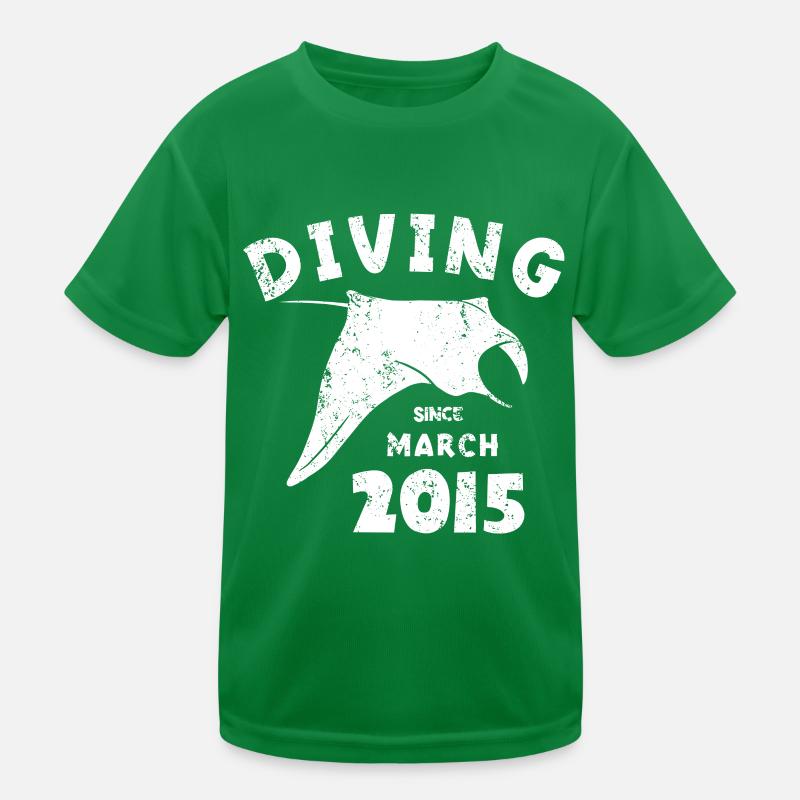 Anniversaire du plongeur - Plongée depuis mars 2015 T-shirt sport Enfant