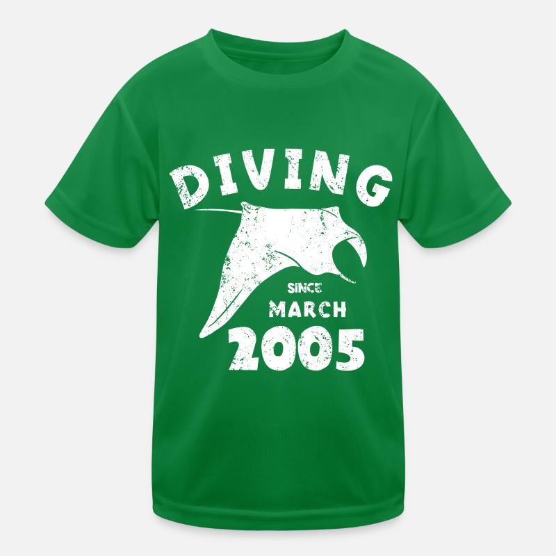 Anniversaire du plongeur - Plongée depuis mars 2005 T-shirt sport Enfant