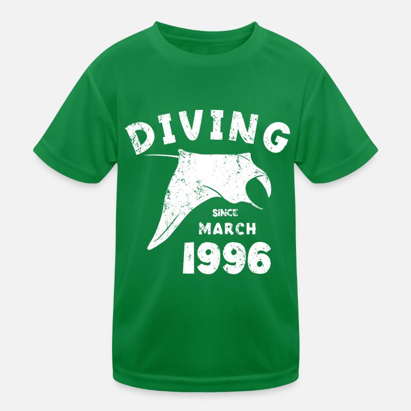 Anniversaire du plongeur - Plongée depuis mars 1996 T-shirt sport Enfant