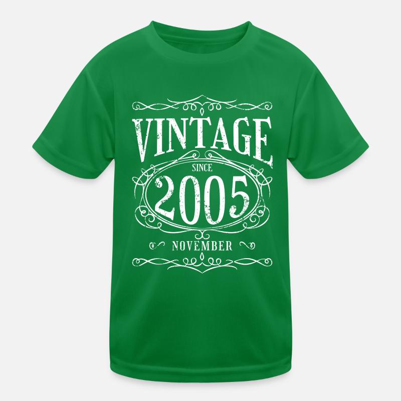 Geburtstag - Vintage since November 2005 Kids Functional T-Shirt
