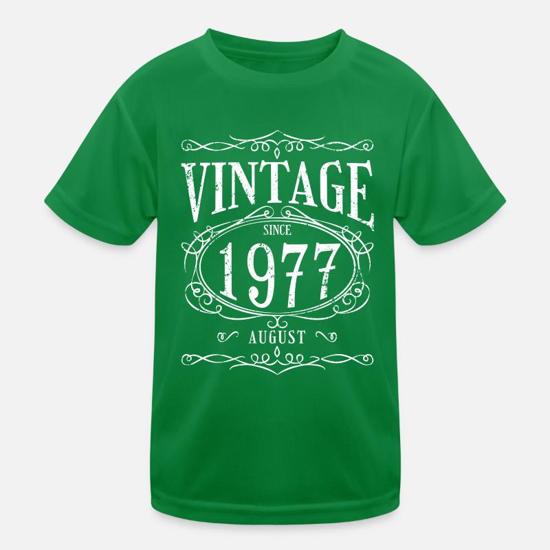 Birthday - Vintage since August 1977 Kids Functional T-Shirt