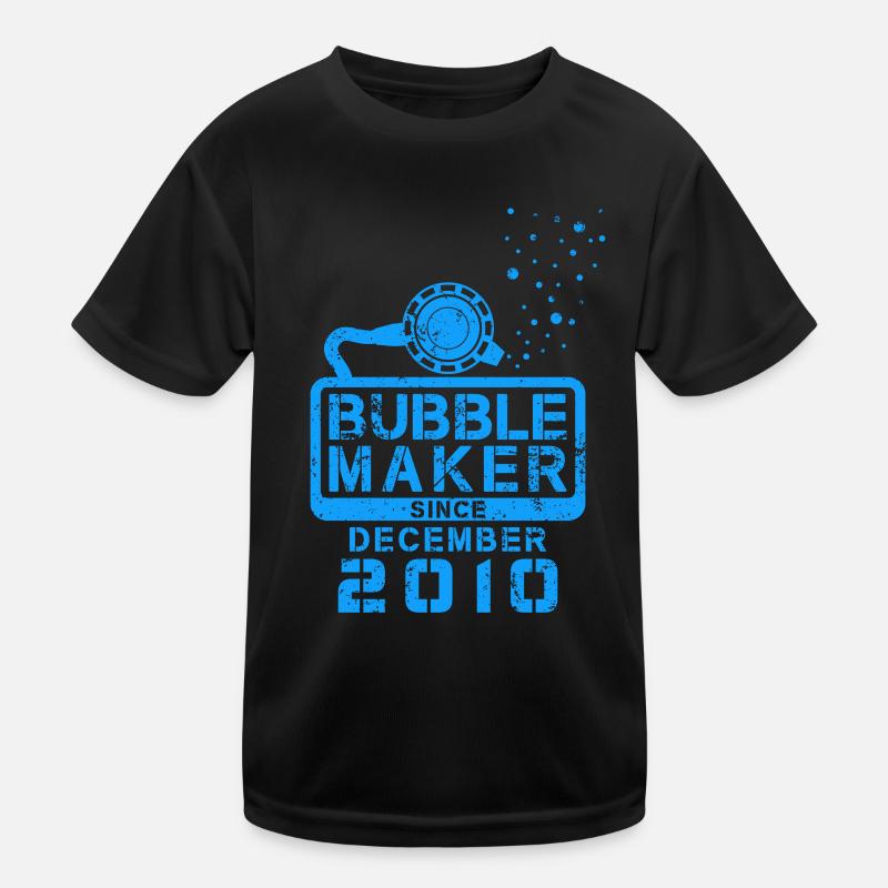 Diver Birthday Bubblemaker since December 2010 Kids Functional T-Shirt