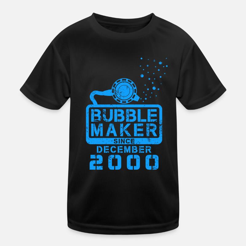 Taucher Geburtstag Bubblemaker seit Dezember 2000 Kinder Funktions-T-Shirt