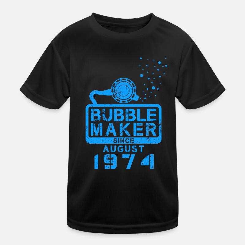 Plongeur Birthday Bubblemaker depuis août 1974 T-shirt sport Enfant