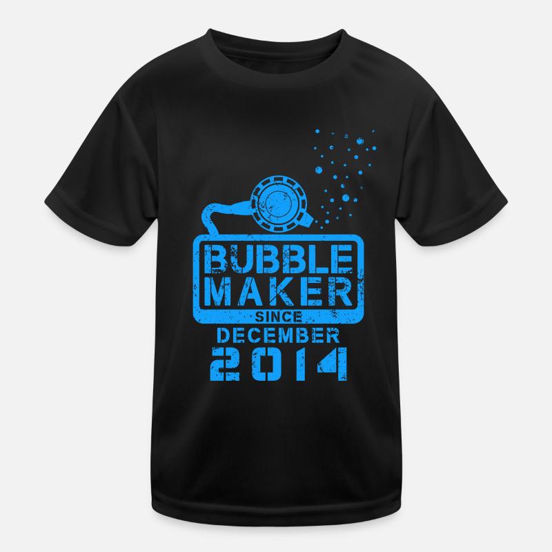 Taucher Geburtstag Bubblemaker seit Dezember 2014 Kinder Funktions-T-Shirt