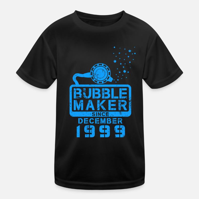 Taucher Geburtstag Bubblemaker seit Dezember 1999 Kinder Funktions-T-Shirt