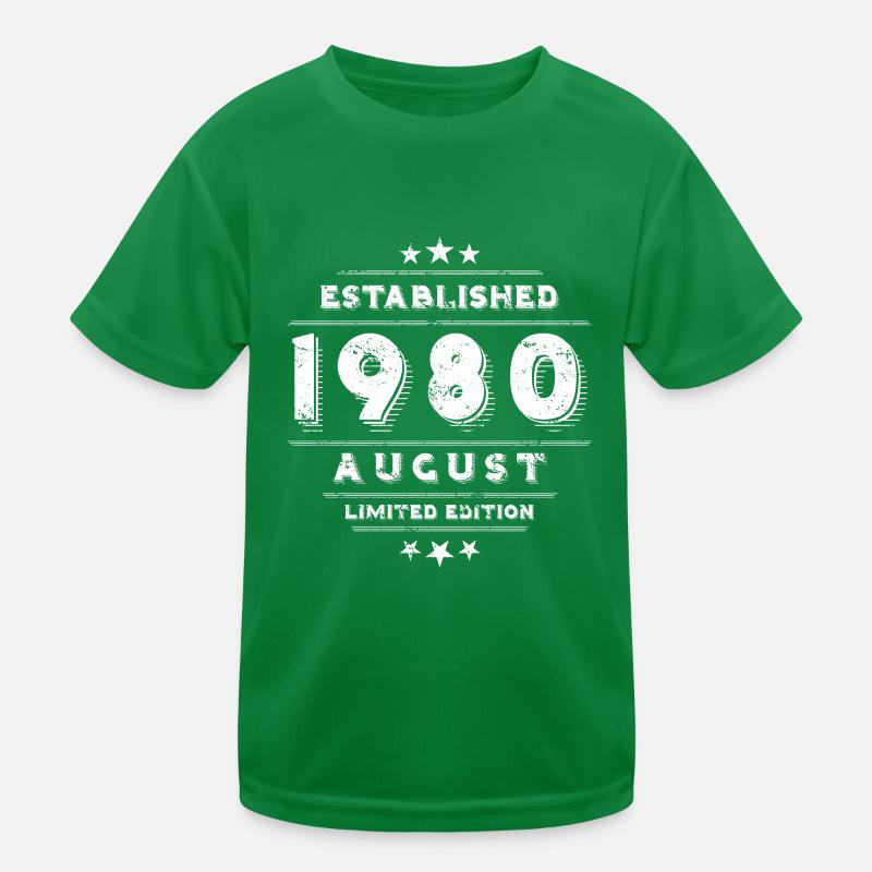 Birthday in August 1980 - August Kids Functional T-Shirt