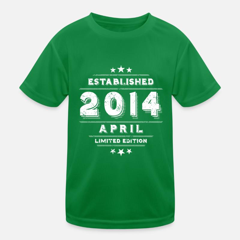 Geburtstag im April 2014 - April Kinder Funktions-T-Shirt