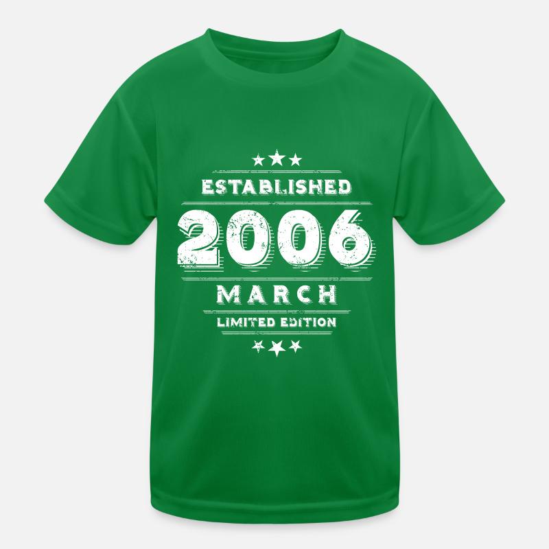 Geburtstag im März 2006 - March Kinder Funktions-T-Shirt