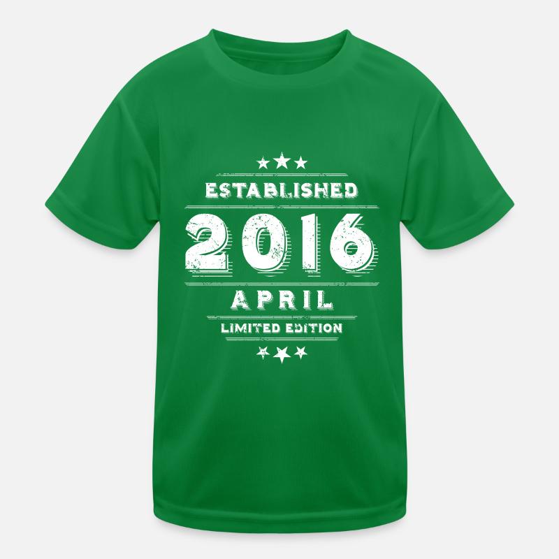 Geburtstag im April 2016 - April Kinder Funktions-T-Shirt