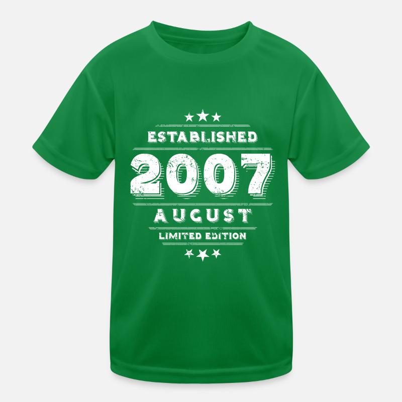 Anniversaire en août 2007 - août T-shirt sport Enfant