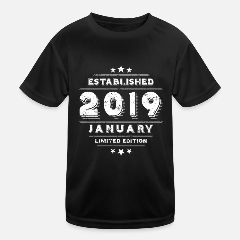 Geburtstag im Januar 2019 - January Kinder Funktions-T-Shirt
