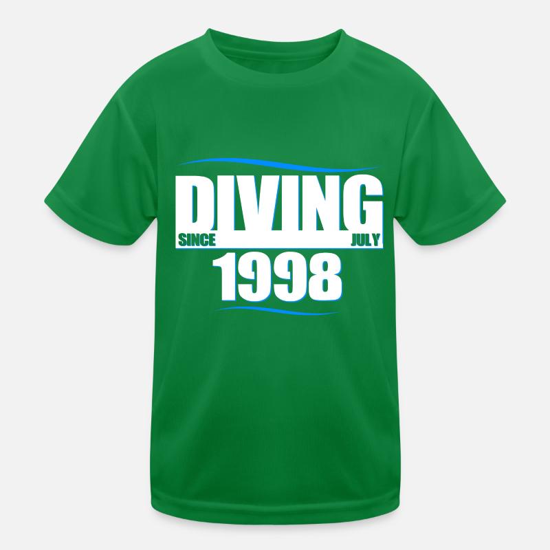Diver Birthday - Diving since July 1998 Kids Functional T-Shirt