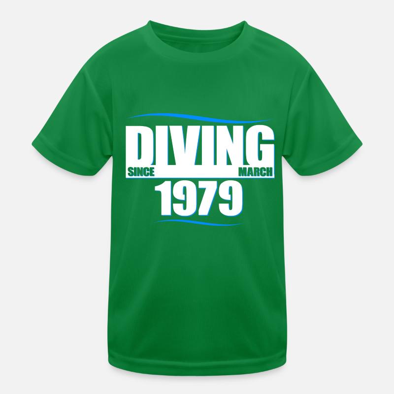 Anniversaire du plongeur - Plongée depuis mars 1979 T-shirt sport Enfant