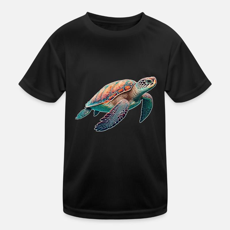 Turtle - Turtle - Diving - Sea Kids Functional T-Shirt
