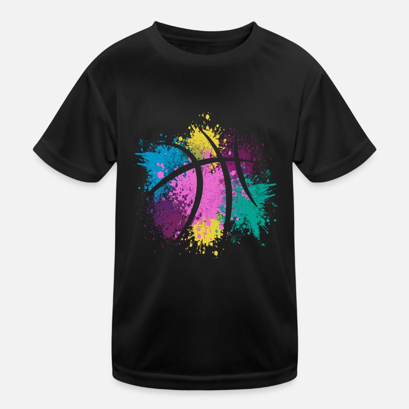 Design coloré pour les joueurs de basket-ball T-shirt sport Enfant