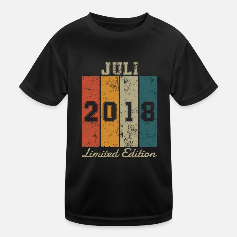 Geburtstag: Juli 2018 - Limited Edition Retro Kinder Funktions-T-Shirt