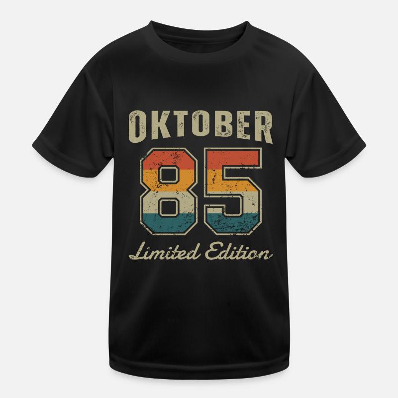 Geburtstag: Oktober 1985 - Limited Edition Retro Kinder Funktions-T-Shirt