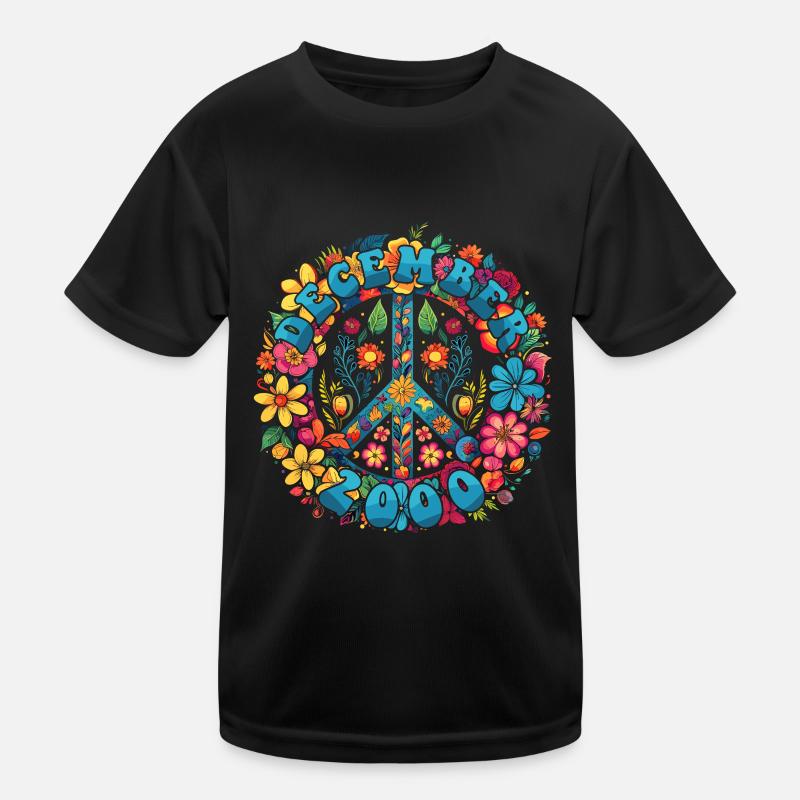 Flower Power Hippie Birthday - Décembre 2000 T-shirt sport Enfant
