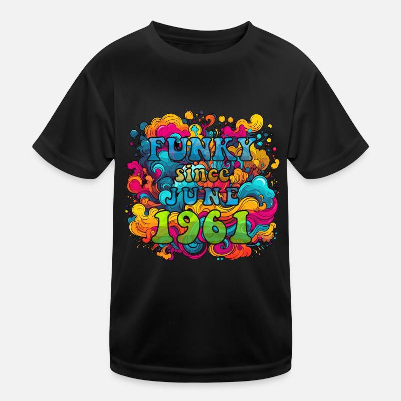 Funky Geburtstag: Juni 1961 - Psychadelic Kinder Funktions-T-Shirt