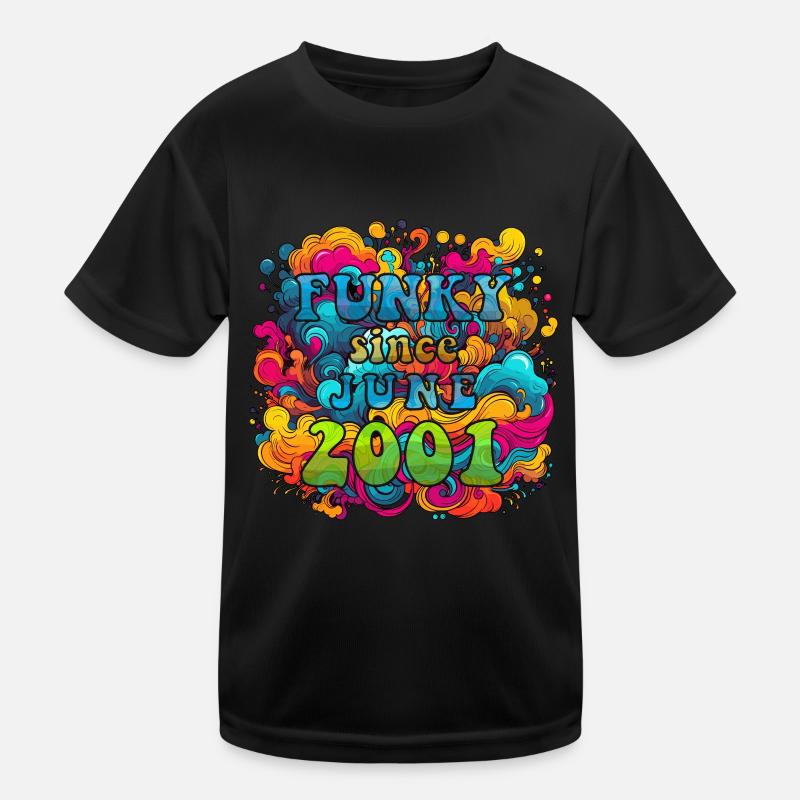 Funky Birthday: June 2001 - Psychadelic Kids Functional T-Shirt