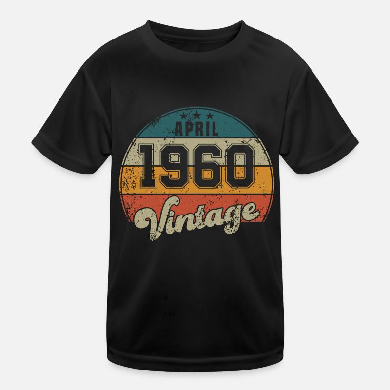 Vintage Geburtstag - April 1960 - Geschenkidee Kinder Funktions-T-Shirt