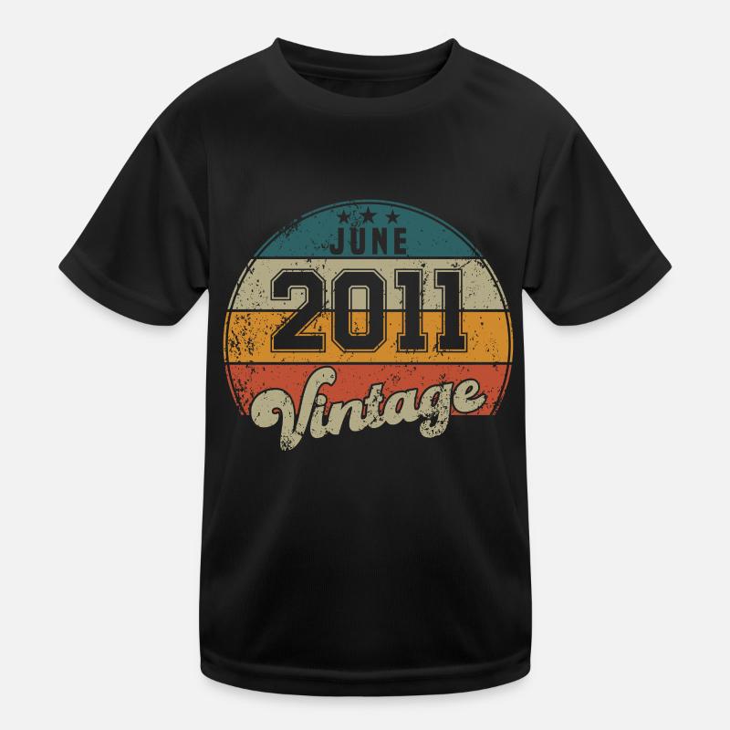 Vintage Geburtstag - Juni 2011 - Geschenkidee Kinder Funktions-T-Shirt