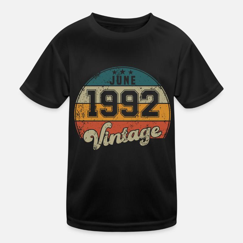 Vintage Geburtstag - Juni 1992 - Geschenkidee Kinder Funktions-T-Shirt