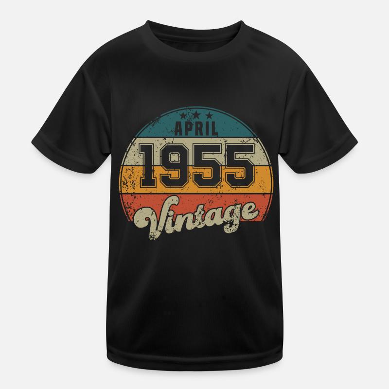 Vintage Geburtstag - April 1955 - Geschenkidee Kinder Funktions-T-Shirt