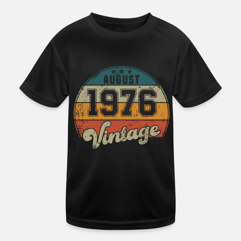 Vintage Geburtstag - August 1976 - Geschenkidee Kinder Funktions-T-Shirt