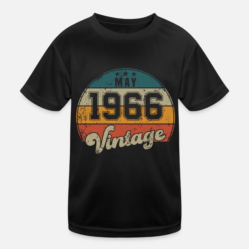 Vintage Birthday - May 1966 - Gift Idea Kids Functional T-Shirt