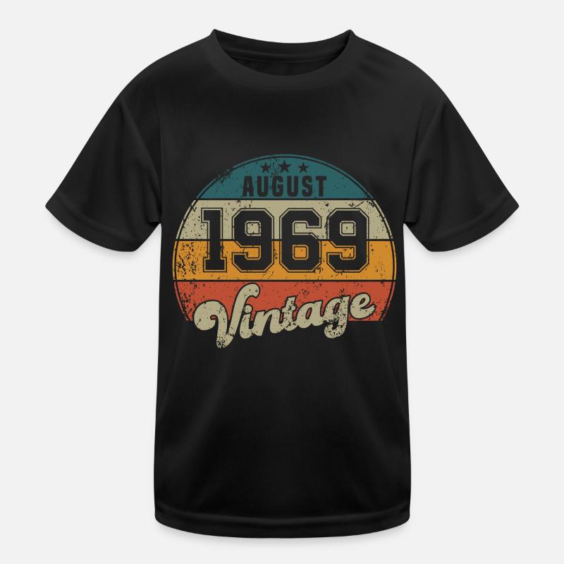 Vintage Geburtstag - August 1969 - Geschenkidee Kinder Funktions-T-Shirt