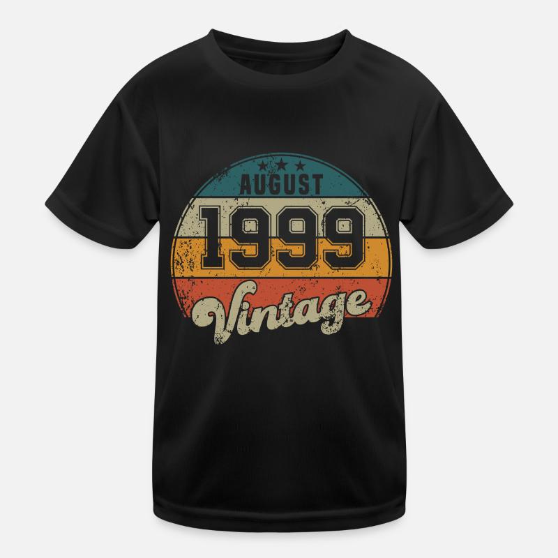 Vintage Geburtstag - August 1999 - Geschenkidee Kinder Funktions-T-Shirt