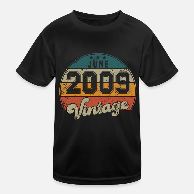 Vintage Geburtstag - Juni 2009 - Geschenkidee Kinder Funktions-T-Shirt