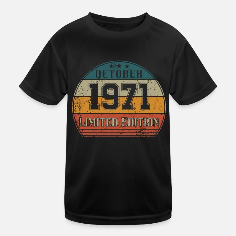 Anniversaire - Edition Limitée Octobre 1971 T-shirt sport Enfant