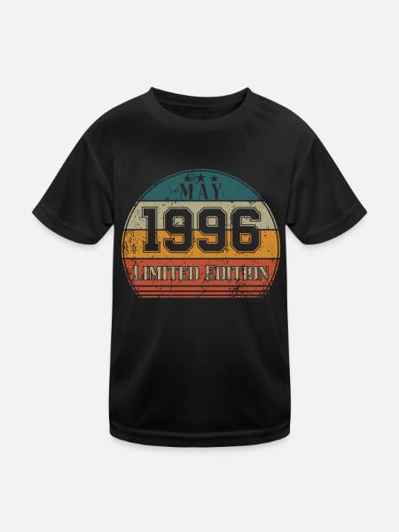 Anniversaire - Edition Limitée Mai 1996 - T-shirt sport Enfant - noir - Devant