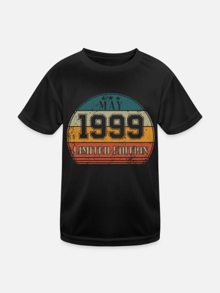 Anniversaire - Édition limitée mai 1999 - T-shirt sport Enfant - noir - Devant