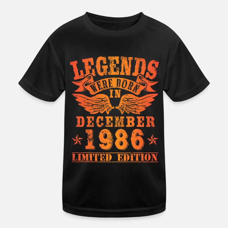 Legends were born in Dezember 1986 Geburtstag Kinder Funktions-T-Shirt