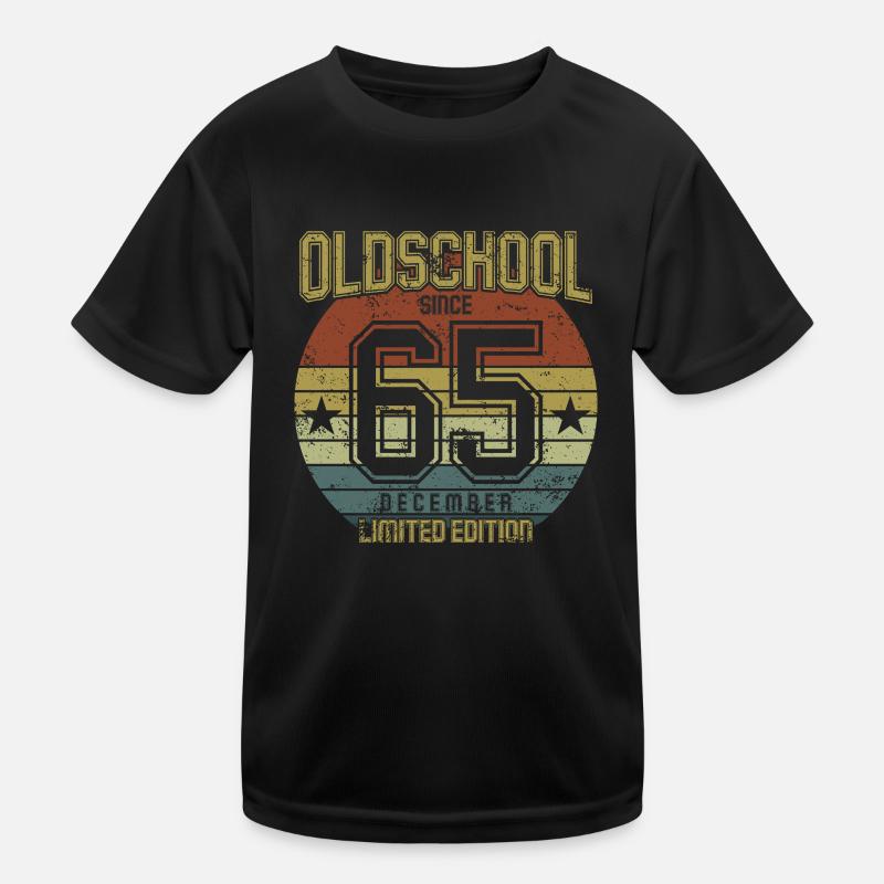 December 1965 - Geburtstag im Dezember Oldschool Kinder Funktions-T-Shirt